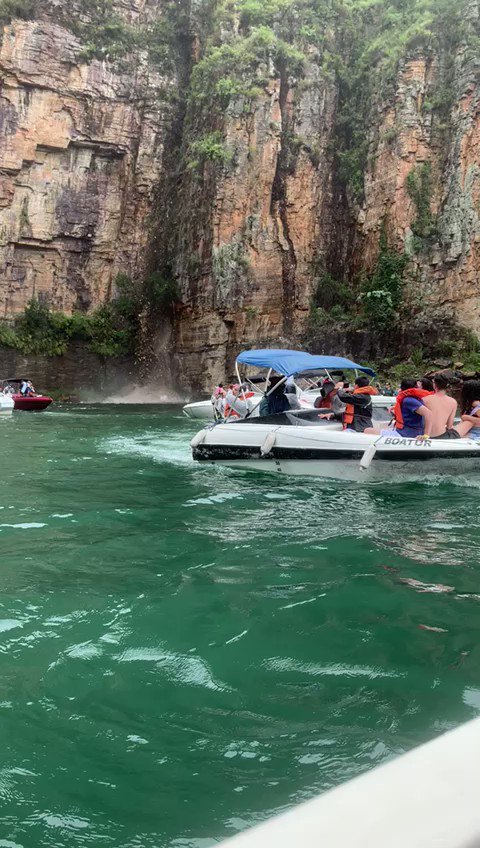 Part of canyon collapses onto boats in southeast Brazil; at least 1 dead, 15 injured