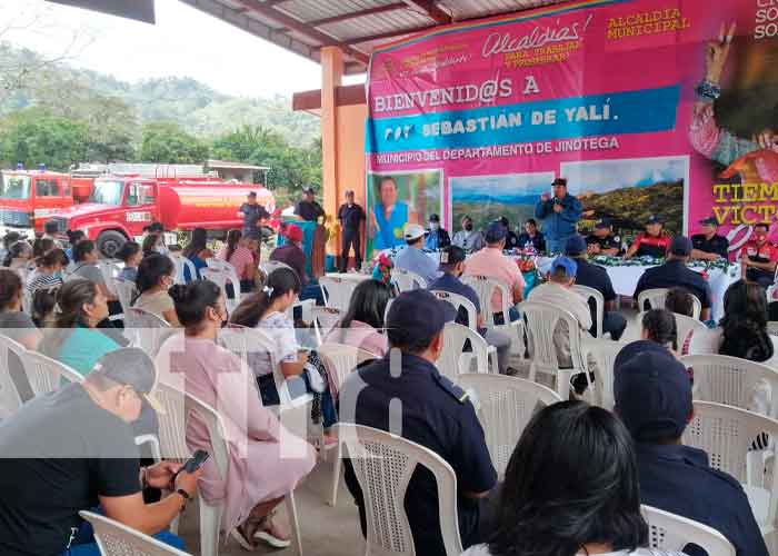 Nicaragua: Political authorities and the Ministry of the Interior inaugurated a basic fire station in the municipality of San Sebastian de Yali, Jinotega