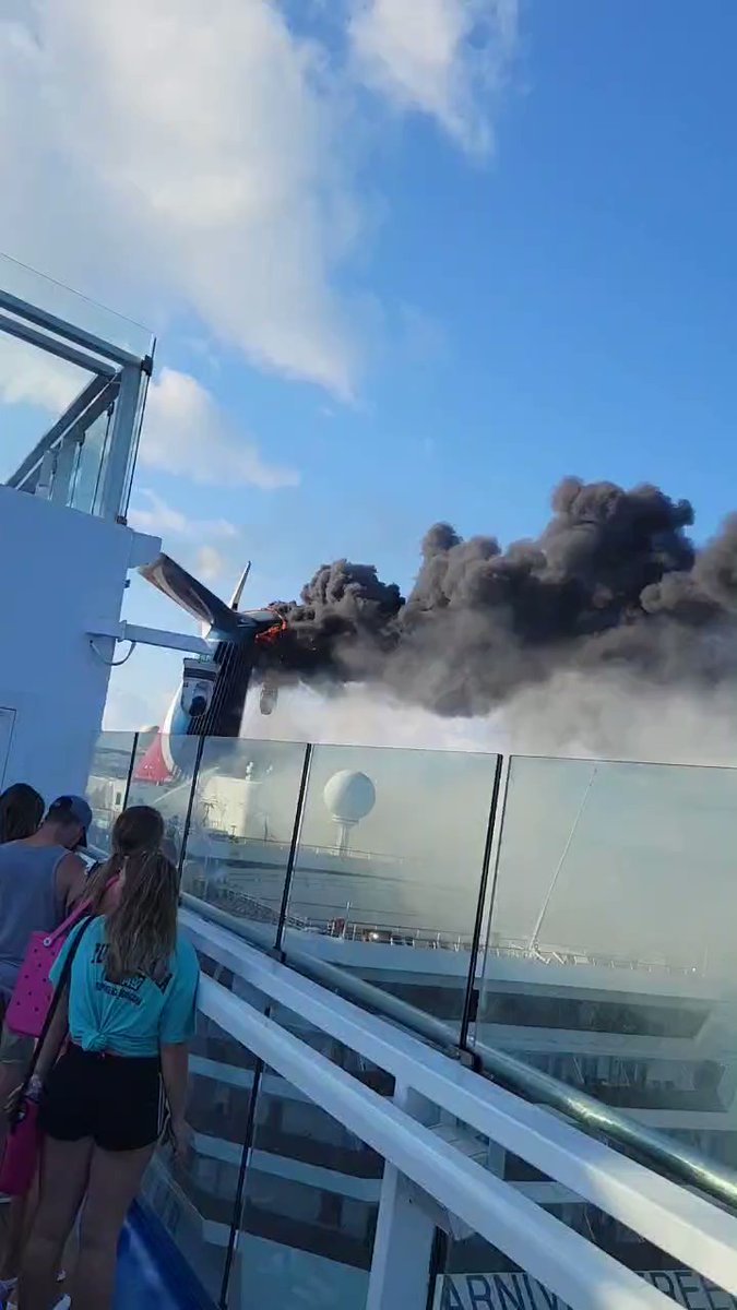 Cruise ship fire Carnival Freedom