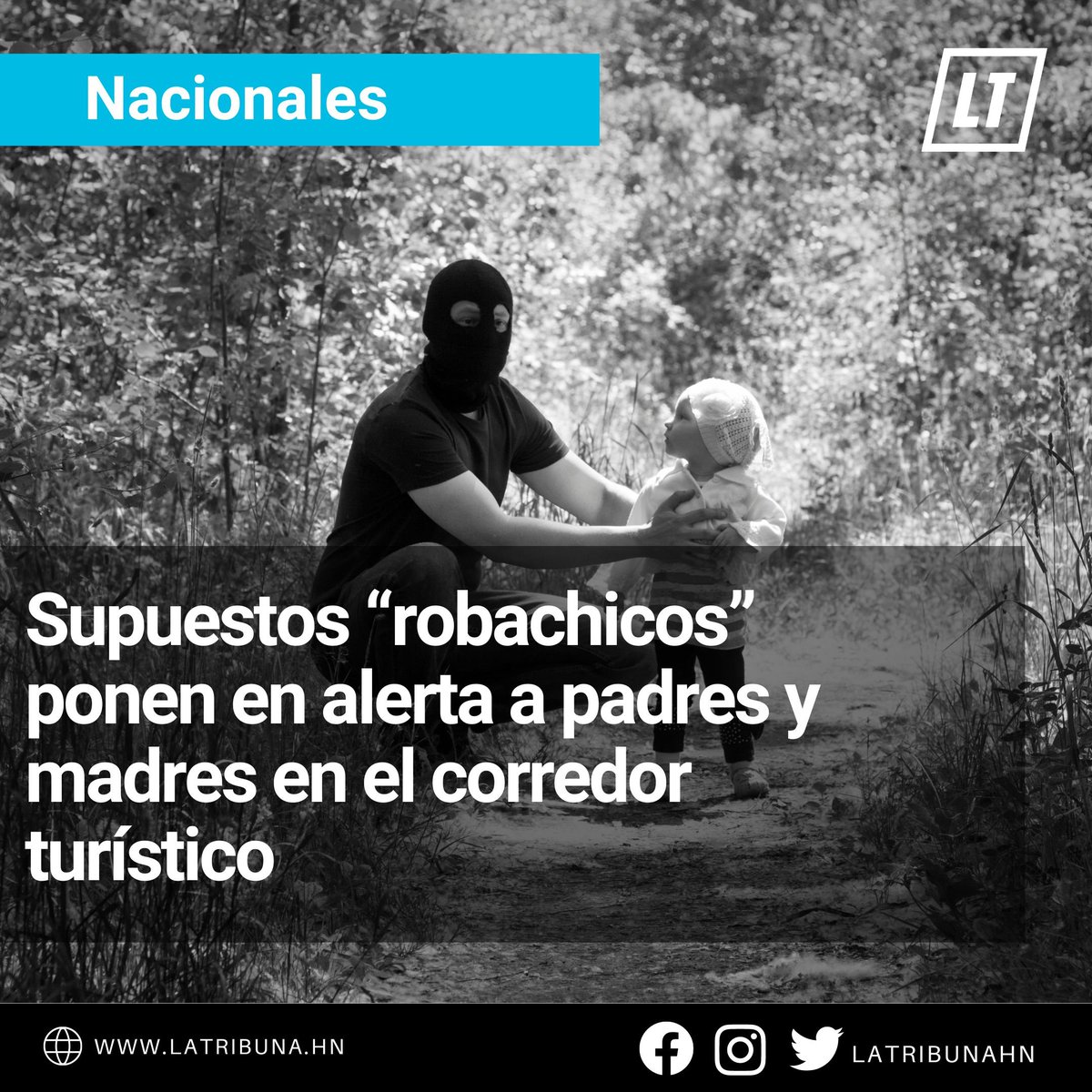 Fathers and mothers of families from neighboring municipalities to the east of Francisco Morazán, are alarmed at the presence of an alleged gang of robachicos that lurks in different towns of the so-called Tourist Corridor