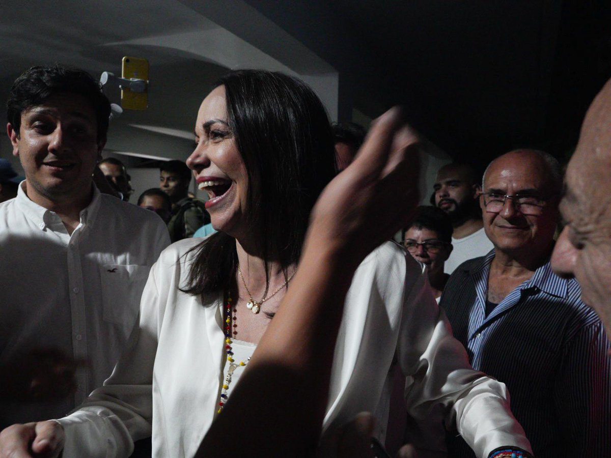 Maria Corina Machado has won the opposition primary and will lead the Venezuelan opposition. She will be their candidate for next years presidential ‘election’ despite currently being banned from running by Maduro