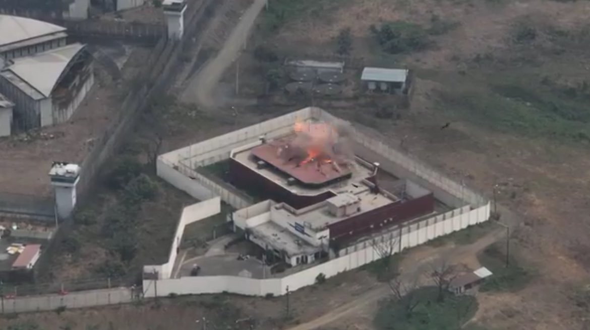 An attempt to attack La Roca Prison in Guayaquil, Ecuador with  an explosive laden drone occurred yesterday. Numerous high profile prisoners are held in this prison. Including former VP Jorge Glas