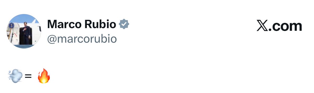 Marco Rubio: Smoke turns into fire