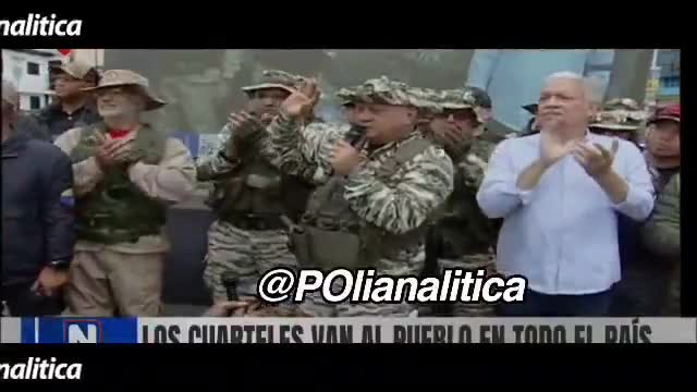 Diosdado Cabello called on all Venezuelans to join the militia to defend the country, regardless of whether they are Chavistas or not.