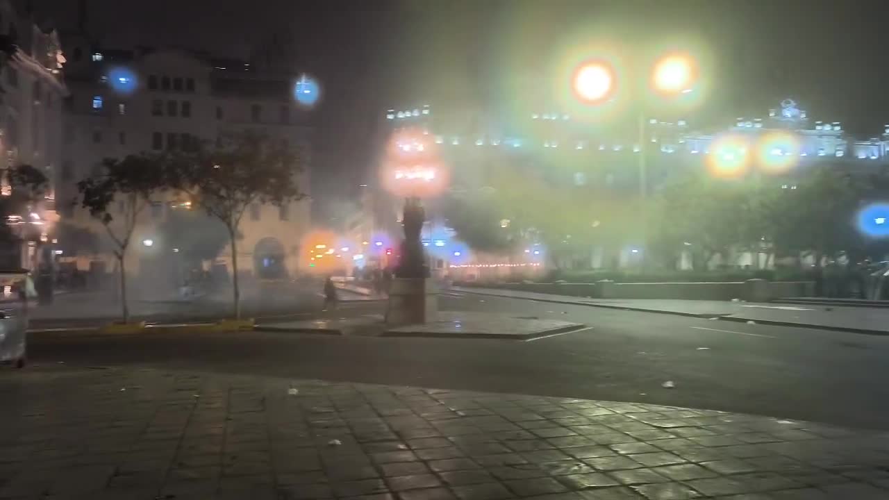 San Martin Square has been retaken by the National Police