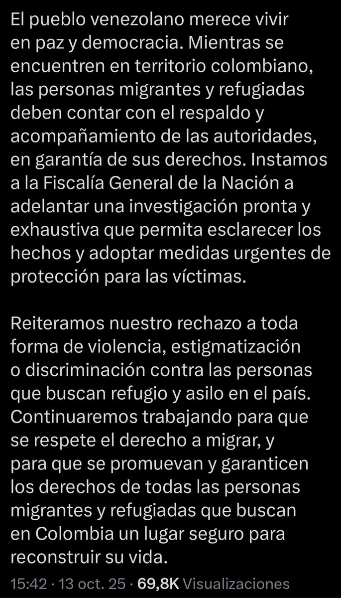 Colombia: Attack in Bogotá against two Venezuelan activists in exile. Authorities suspect a political motive.