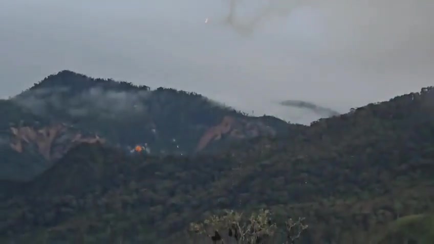 The moment the Ecuadorian Army bombed drug trafficking targets in Buenos Aires