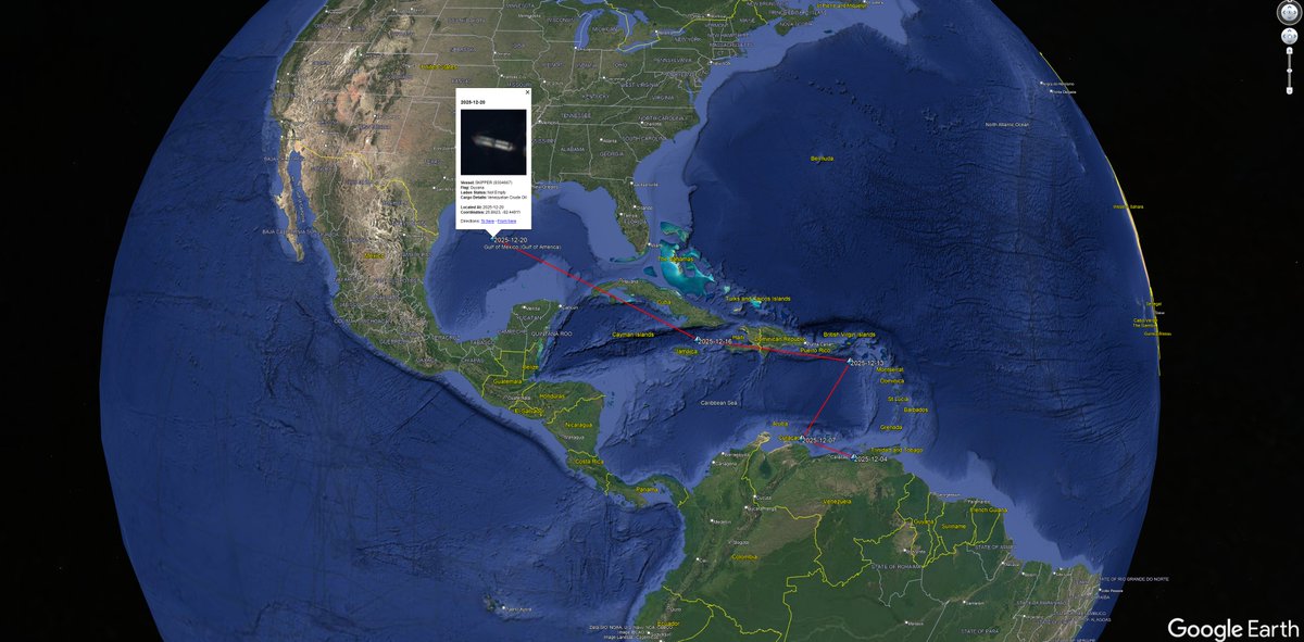 Tanker Trackers: An update on SKIPPER (9304667): We are tracking her movements by satellite imagery (just to confirm the AIS data) and can see that she is about a day away from reaching GOLA (Galveston Offshore Lightering Area) where she will have to transfer her 1.85 million barrels cargo onto three smaller tankers in order to feed oil refineries in ports such as Houston