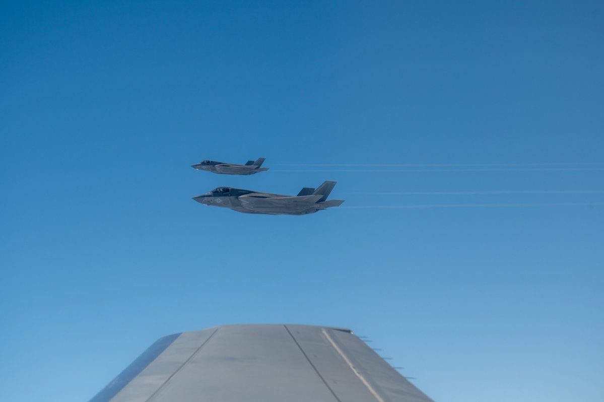 .@USMC F-35s, a @USNavy P-8, and a @usairforce KC-46 conducted a Joint Airpower Coastal Presence Patrol off the coast of Venezuela on March 6.  Our persistent presence is a testament to our commitment to our partners in the region. We are always on watch.” - SOUTHCOM Commander Gen. Francis L. Donovan